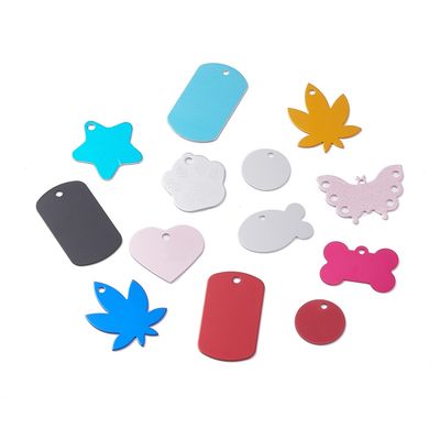 Aluminium Stamping Blank Pendant Shapes - 24-50mm