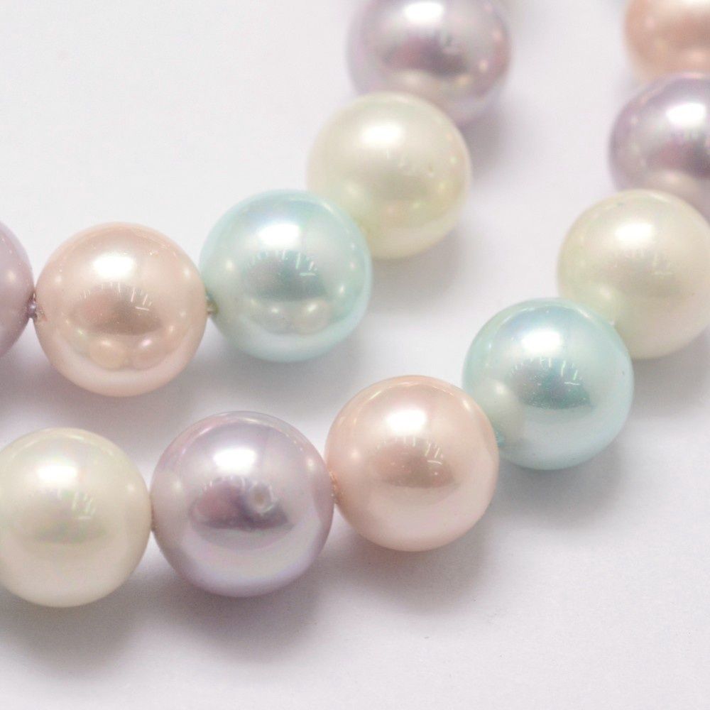 Shell Based Pearl - A Grade Pastel Mix 8mm