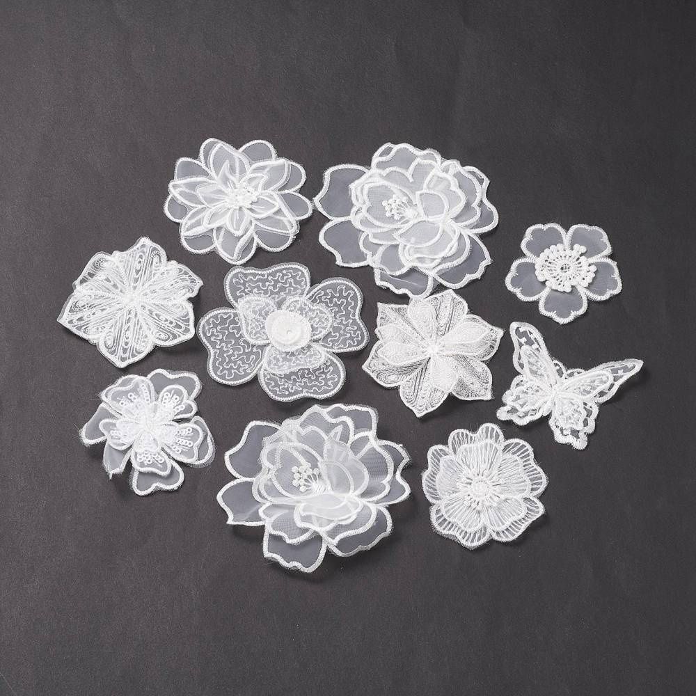 Lace Accessories - White Flower Mix