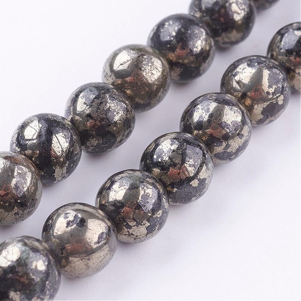 Pyrite Round - 8mm