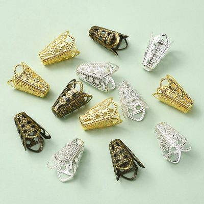 Tall Bead Cap - Filigree Mix 16x10mm