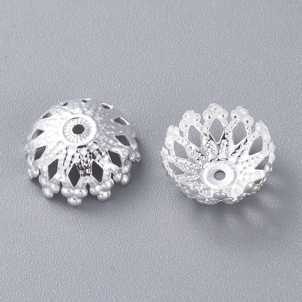 Bead Cap - 201 SS Filigree Petal 12mm