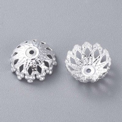 Bead Cap - 201 SS Filigree Petal 12mm