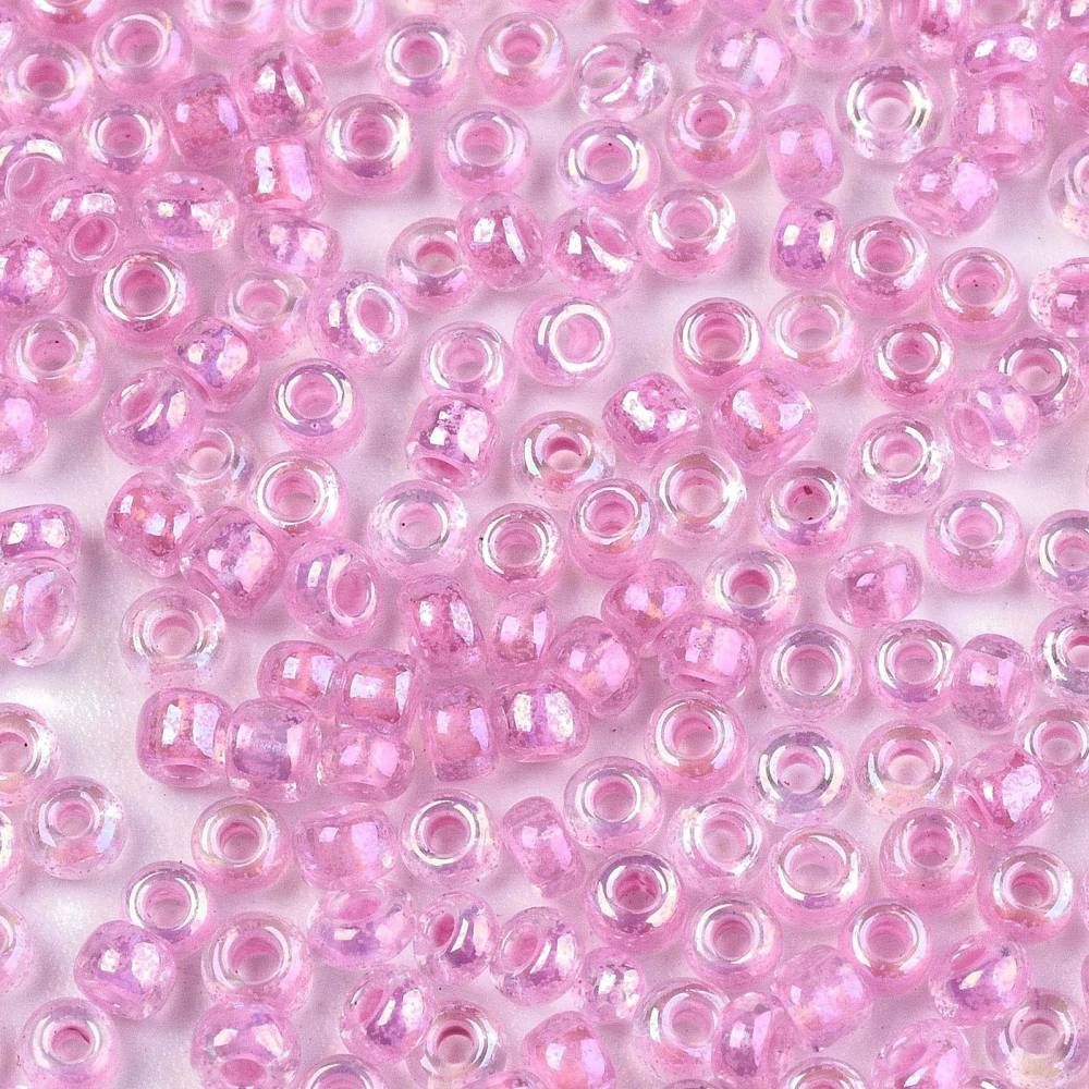 Seed Beads - T Clear Pearl Pink Lined 12/0