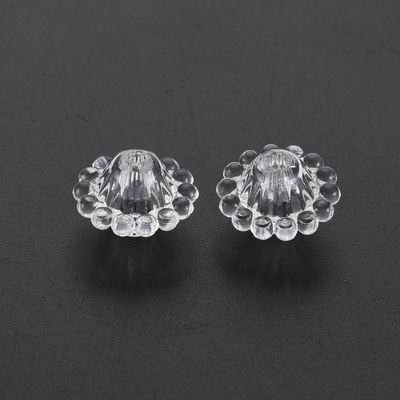 BG Acrylic Floral Bicone - Clear 12x9mm