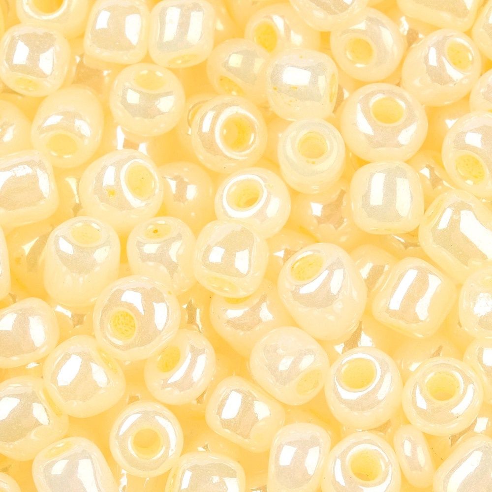 Seed Beads - Opaque Lemon Chiffon 6/0