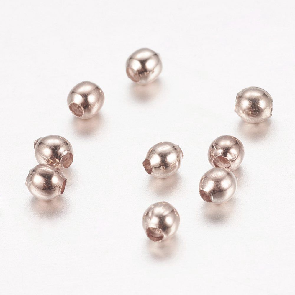 Metal Dot Spacer - Rose Gold 2.5mm