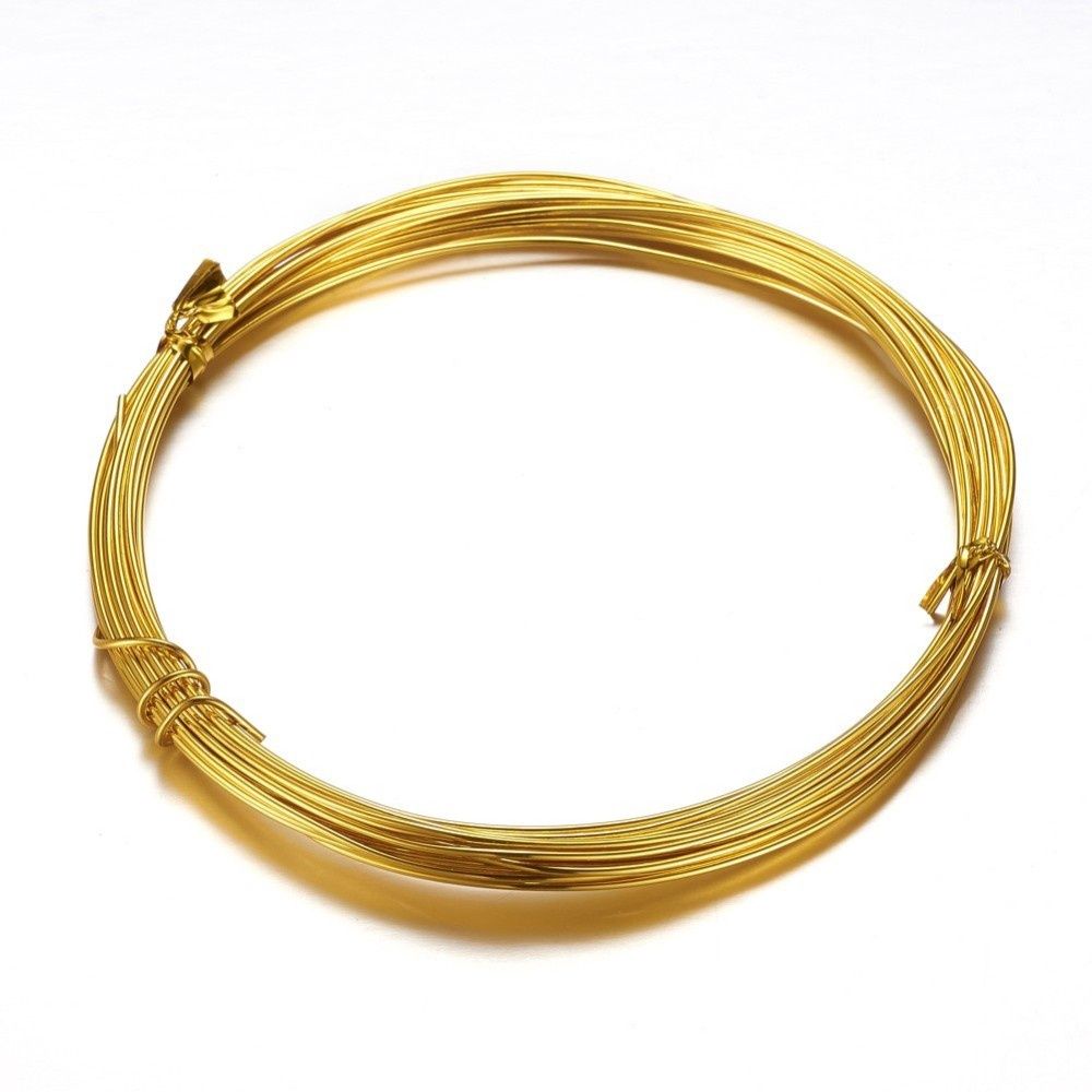 Aluminium Wire - Gold 18 Gauge (1mm) x 10m