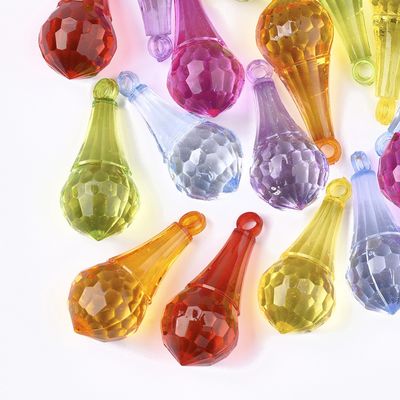 BG Faceted Teardrop - Mixed 38.5x17mm