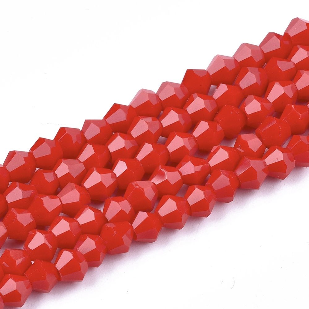 Bicone - O Red 4mm