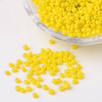 Seed Beads - Opaque Yellow 12/0