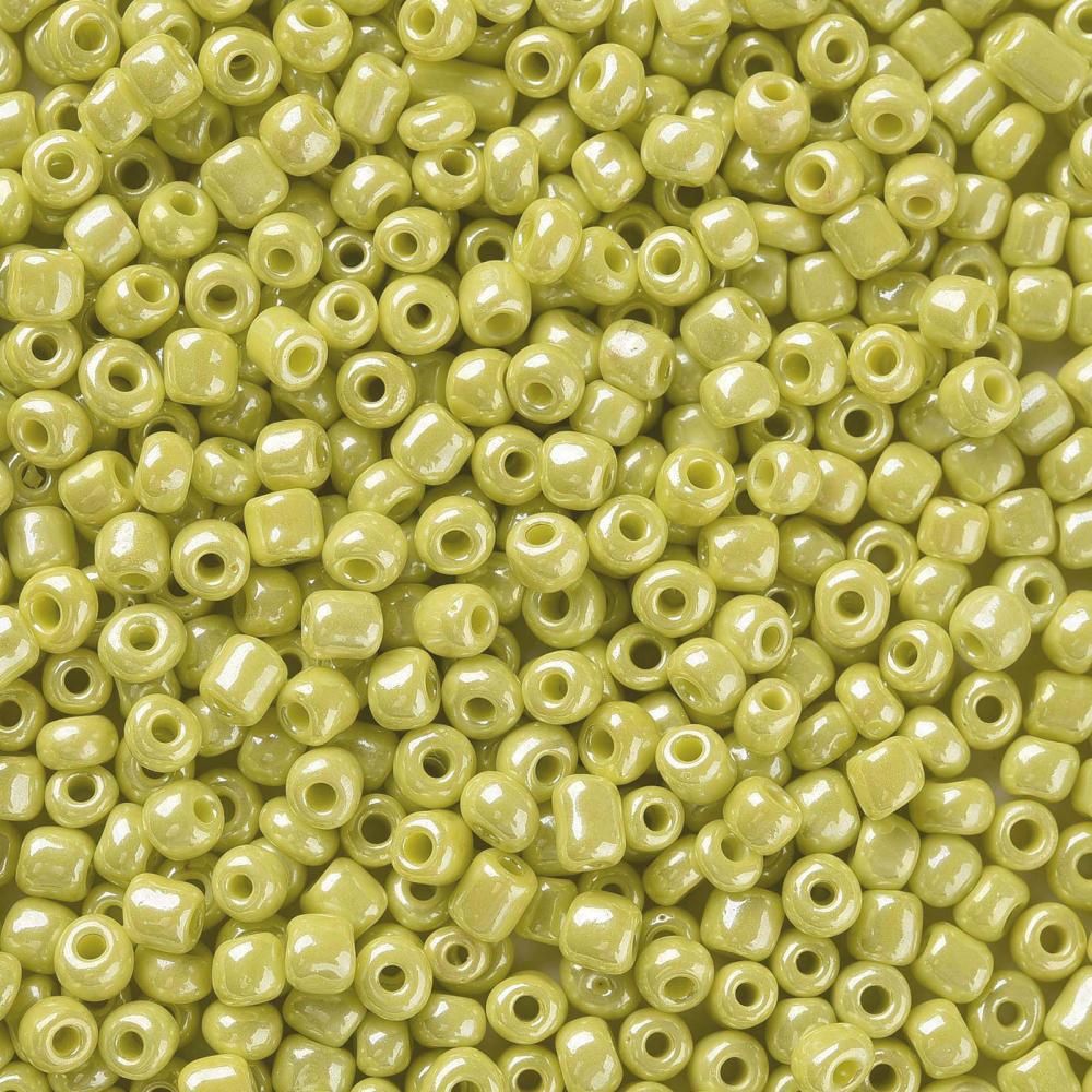 Seed Bead - Opaque Yellow Lustre 6/0
