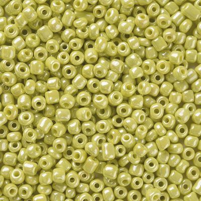 Seed Bead - Opaque Yellow Lustre 6/0