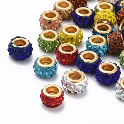 Beaded Pen Beads - Rondelles Mix ~14x10mm