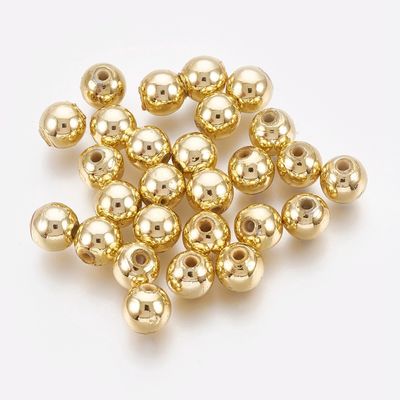 Acrylic Shiny Gold Round - 12mm