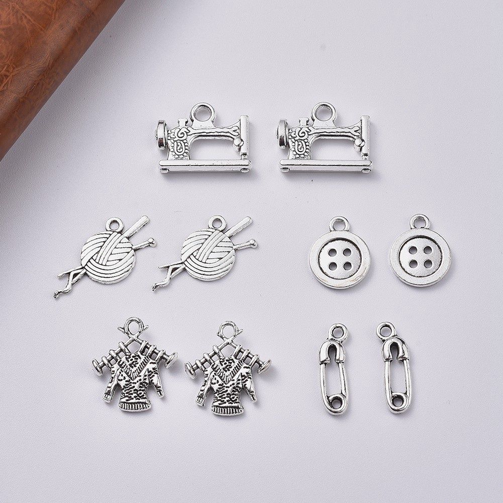 Sewing Charms Mix - Silver