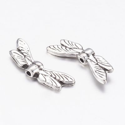 TS Dragonfly Wings - Silver 7x19mm