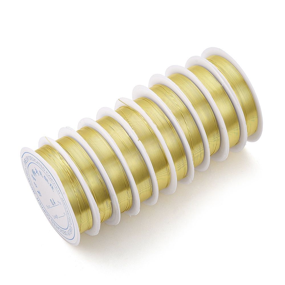 Light Gold Wire - 32 Gauge (0.2mm) x 25m