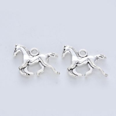 TS Horse Charm - Silver 15x18mm
