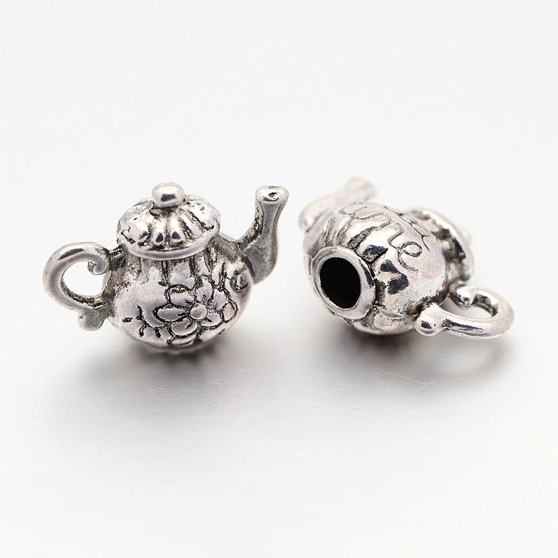 TS Teapot Charm - Silver 13x15mm