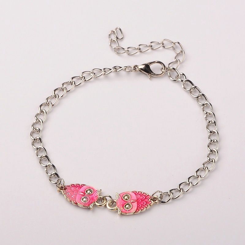 Enamel Owl Bracelet