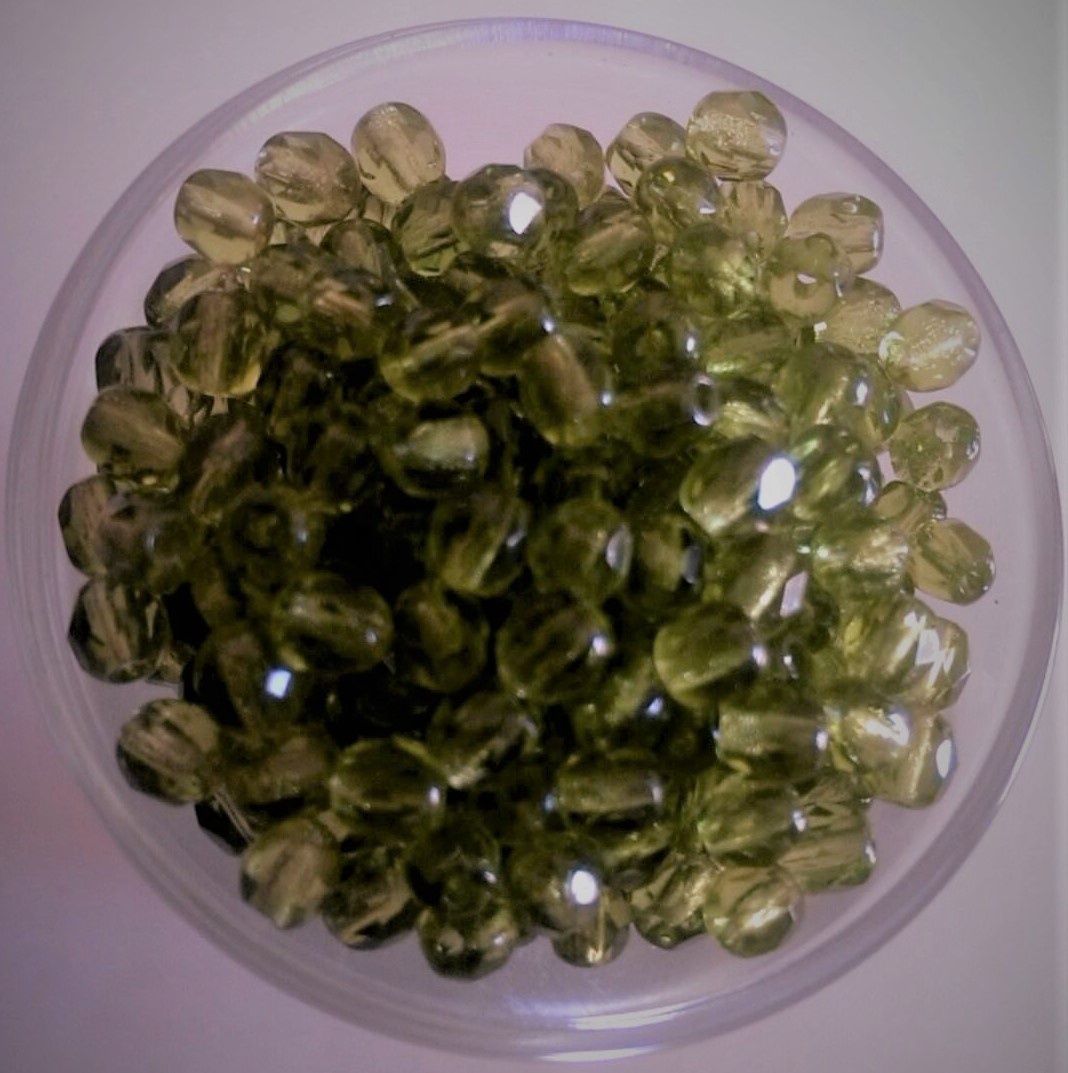 Czech Facet - Olive 4mm