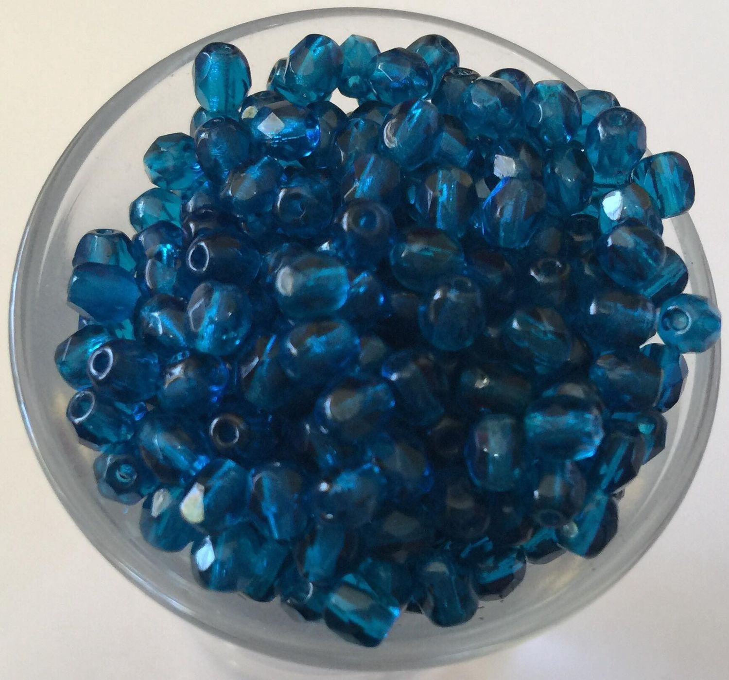 Czech Facet - Capri Blue 4mm