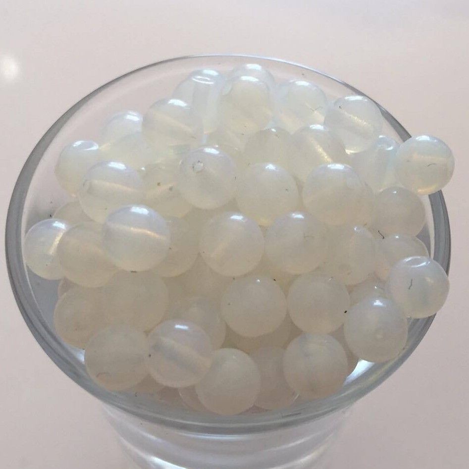 Czech Tiff - White Opal Lustre 6mm