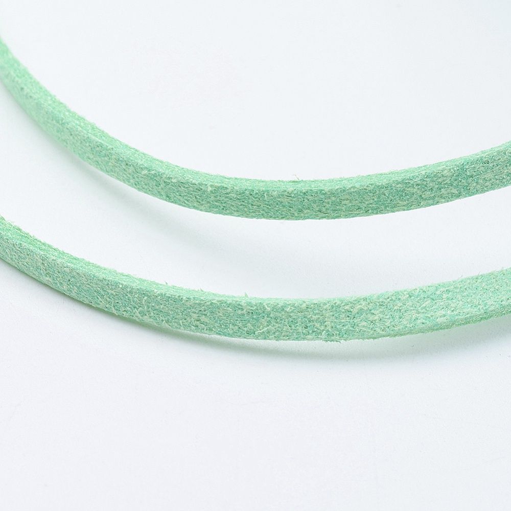Faux Suede - Aquamarine 3x1mm