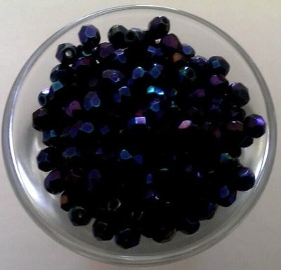 Czech Facet - Blue Iris 4mm