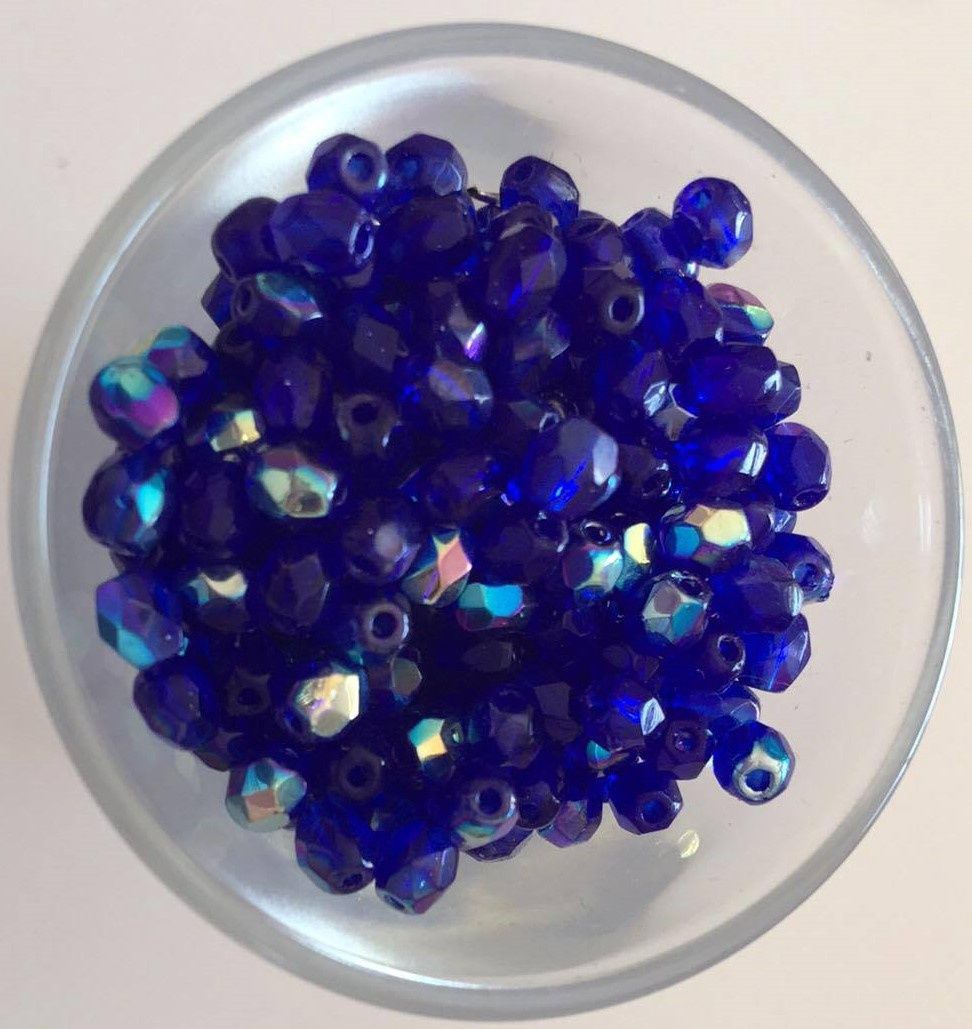 Czech Facet - Sapphire AB 4mm