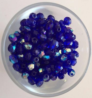 Czech Facet - Sapphire AB 4mm