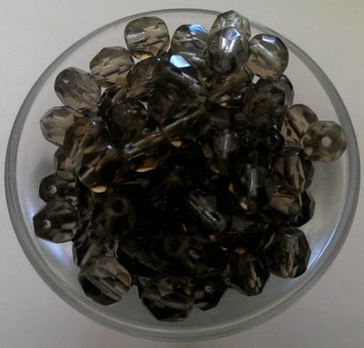 Czech Facet - Black Diamond 6mm