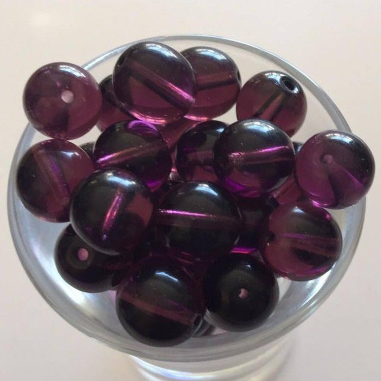 Czech Tiff - Dark Amethyst 10mm