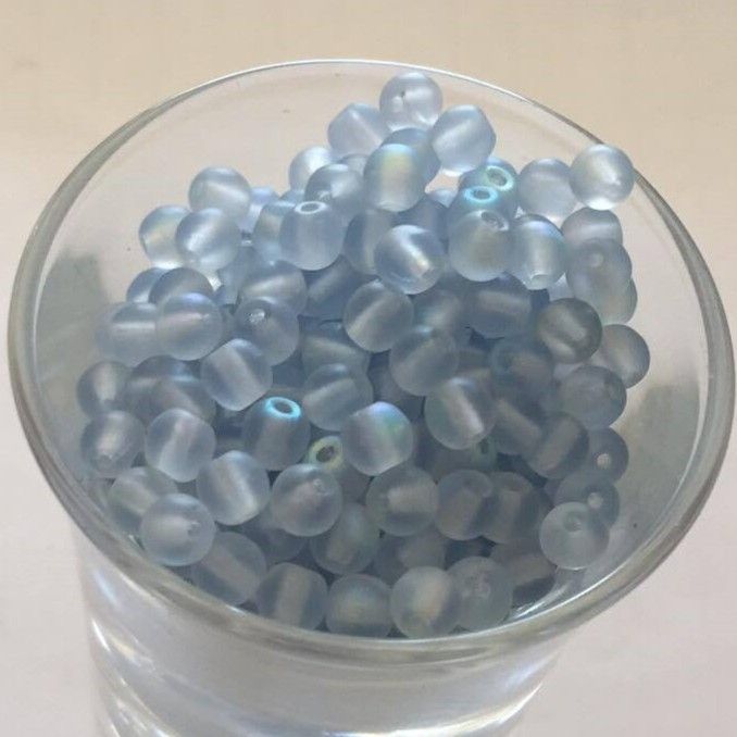 Czech Tiff - Matt Light Blue AB 4mm