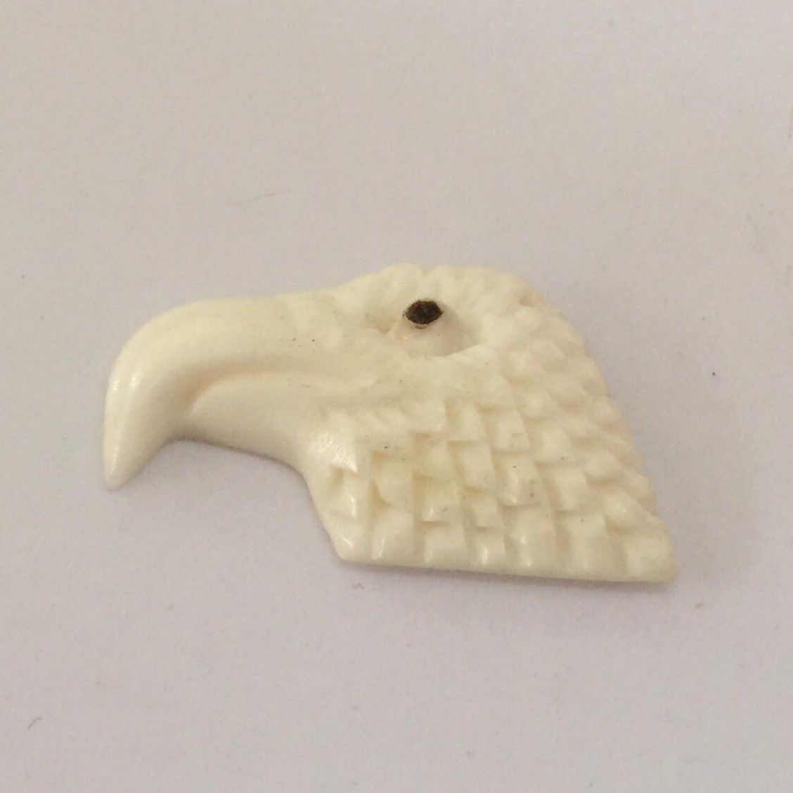 Eagle Head Charm - Bone 28mm