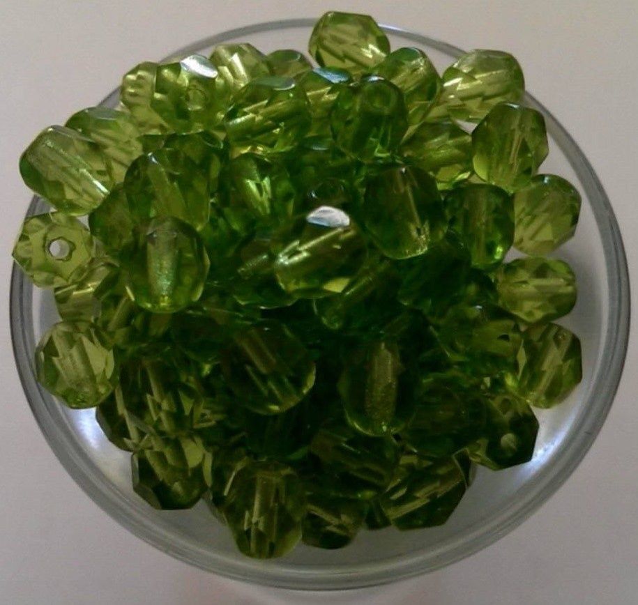 Czech Facet - Peridot 6mm