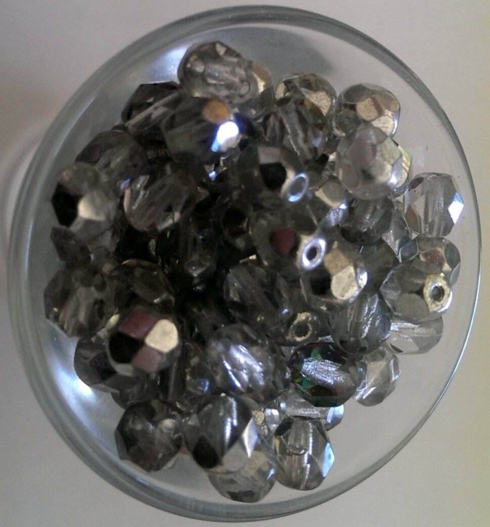Czech Facet - Silver Helio 6mm