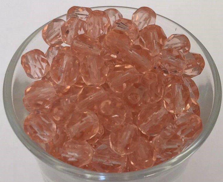 Czech Facet - Peach 8mm