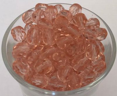 Czech Facet - Peach 8mm