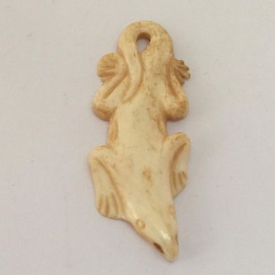 Salamander Charm - Bone 17x48mm