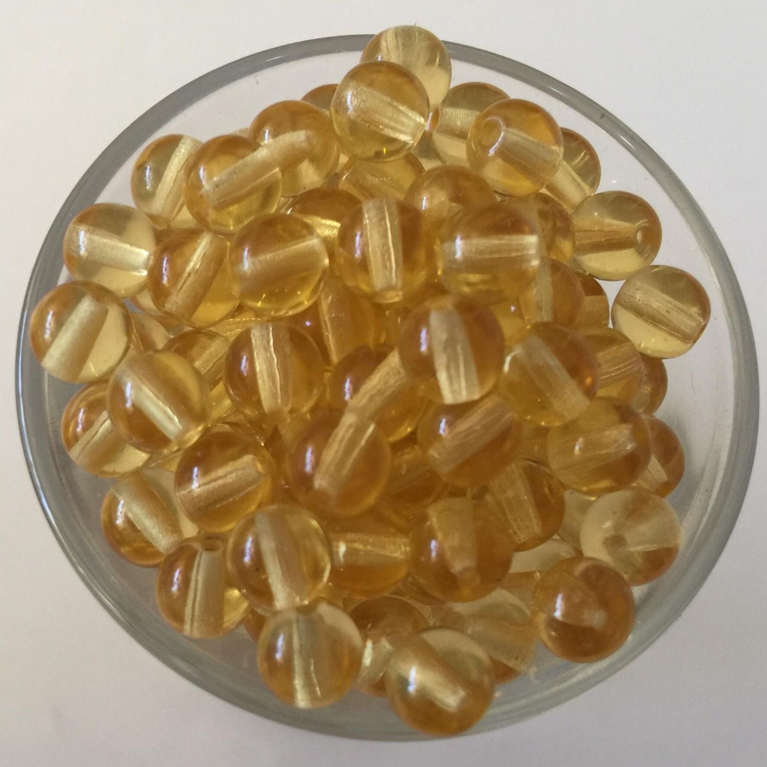 Czech Tiff - Amber 6mm