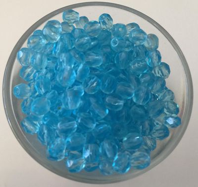 Czech Facet - Aqua 4mm