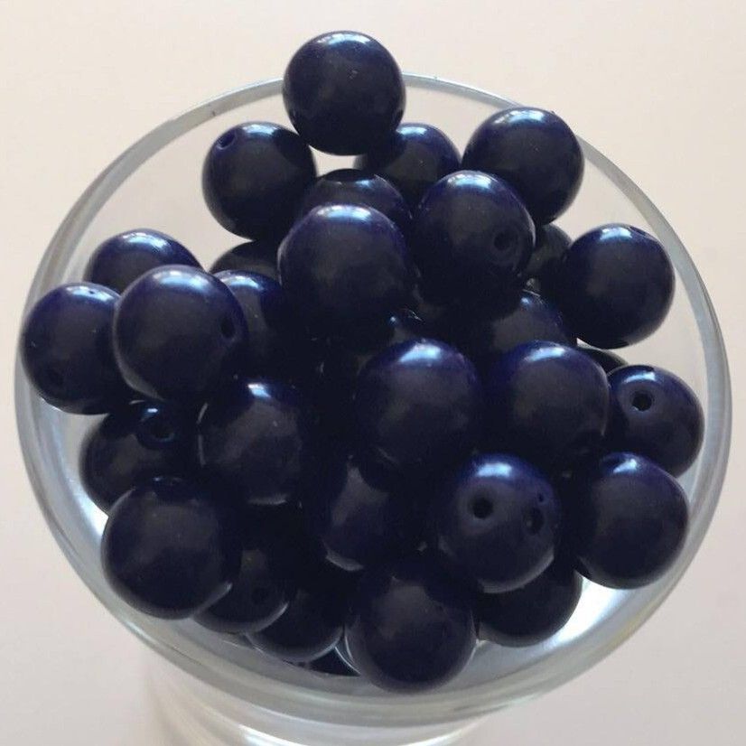 Czech Tiff - Opaque Navy 8mm