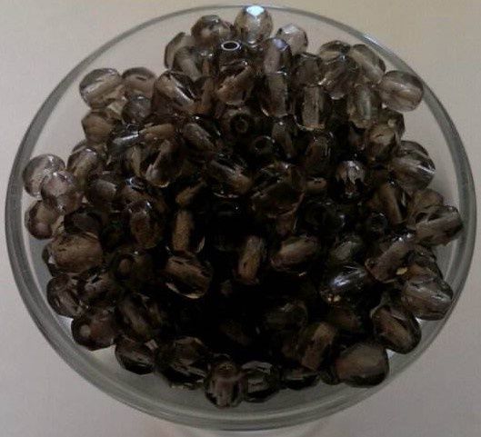 Czech Facet - Black Diamond 4mm