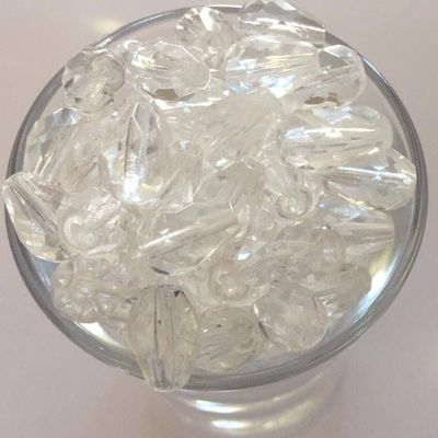 Czech Facet Drop - Clear 10x7mm