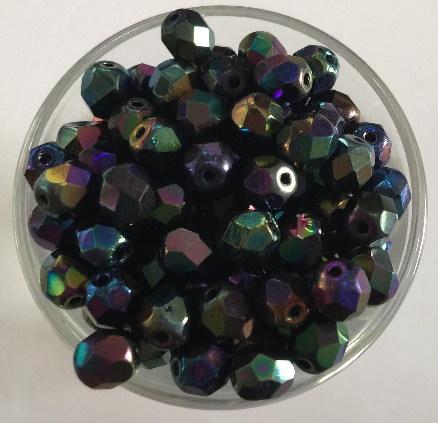 Czech Facet - Black Iris 6mm