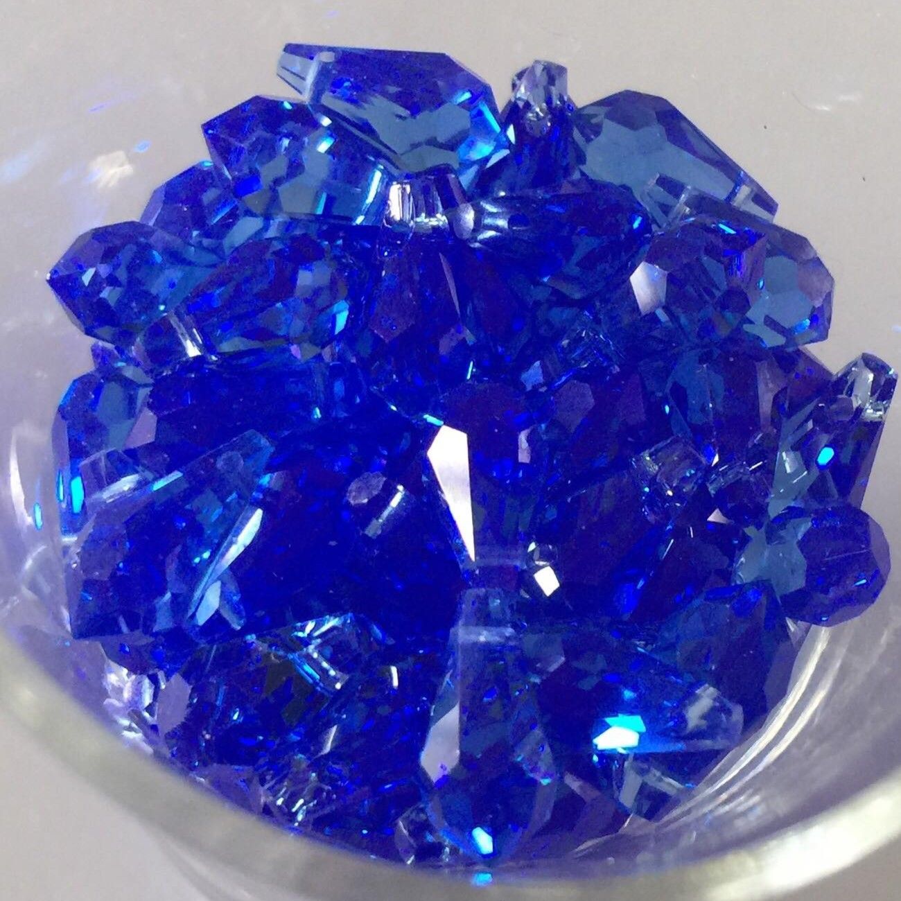 Swarovski Drop - Sapphire 10mm