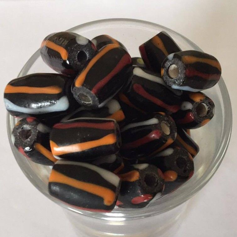 Javanese Tube - Black, Multi Stripe 12mm