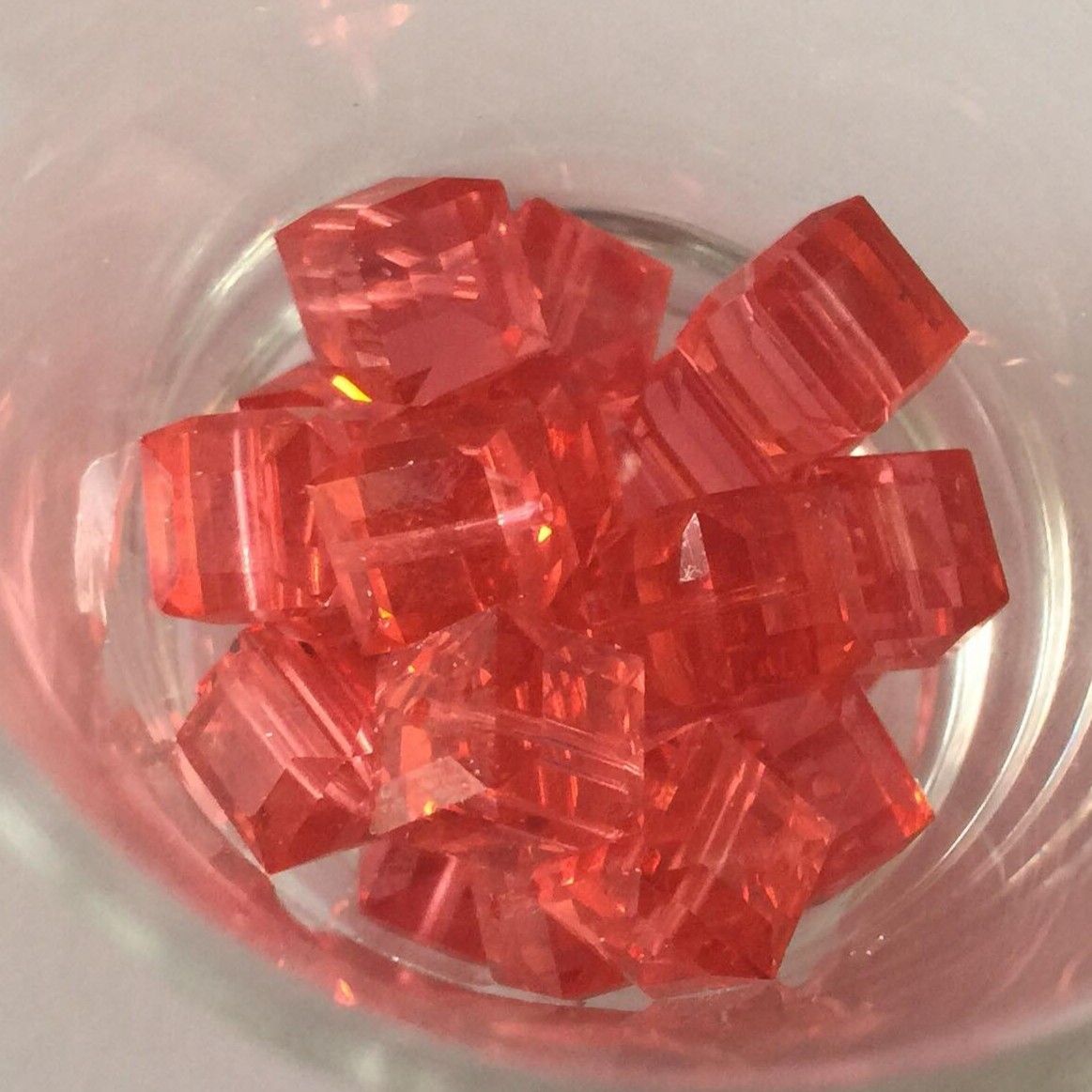 Swarovski Crystal Cube - Padaradscha 8mm